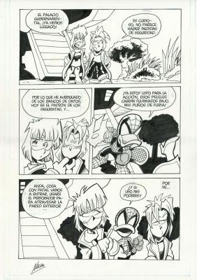 Nacho Fernández | Original page: Dragon Fall #46 – Nacho + + Dedicated Dragon Fall comic #3 | Origin Of Comics