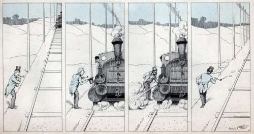 RABIER Benjamin  - La pipe bouchée  - Histoire humoristique complète en 4 cases  - [...] | Vermot et Associés