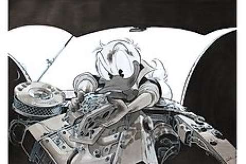 Garrido, Sergio - Original drawing + Preliminary drawing  - Donald Duck Mechanical