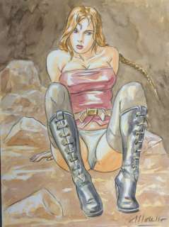 Moreno | large original drawing in direct colours | Catawiki