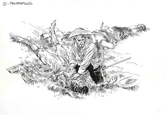 Joan Mundet | Original drawing – El Capitán Alatriste – Mundet | Origin Of Comics