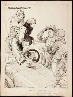 Cravath, Glenn | New Yorker/Saturday Evening Post Illustration "Settled Out of Court" | Art4Comics