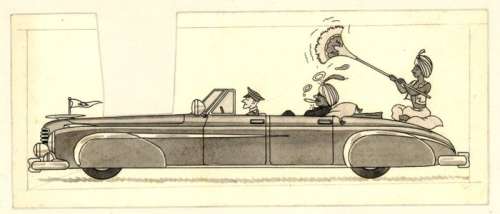 Martin, Jacques | Original published illustration for Le Journal de Tintin  - [Early 1950s] | Catawiki