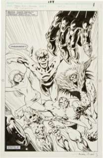 Alan Davis and Mark Farmer Marvel Comics Presents #158 The Clandestine Splash Page 1 Original Art (Marvel, - | Heritage