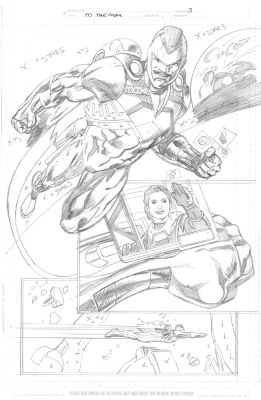 Scot Eaton | ORIGINAL ART - DC/HBO "TO THE MAX" Digital Comic Page 3 | Scot Eaton
