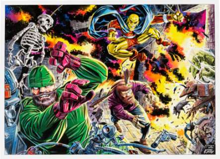 Giorgio Comolo The Demon #13 Page 2-3  Double Splash Page Recreation Original Art (2002).... | Heritage