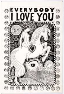 Willy Mendes Everybody I Love You Illustration Original Art (1970). A large-scale gem at nearly 2’ in height. - | Heritage