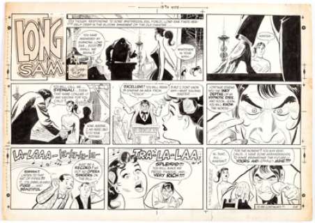 Bob Lubbers Long Sam Sunday Comic Strip Original Art dated 3-15-69 (United Feature Syndicate, 1969). Good Girl - | Heritage