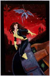 hopskotch SunDAY - Kitty Pryde and Lockheed Painting Original  Art (c. 2010s)....