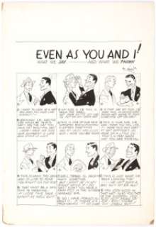 Earl Oliver Hurst "Even As You And I!" Illustration Original Art (c. 1930s)....