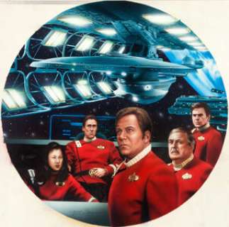 Keith Birdsong Star Trek Generations "Kirk’s Final Voyage" Collector Plate Painting Original Art - | Heritage