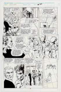 Alan Davis and Mark Farmer Excalibur #63 Story Page 16 Kitty Pryde and Nightcrawler Original Art (Marvel, - | Heritage