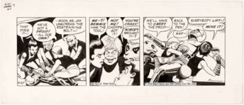 Russ Manning Star Wars Daily Comic Strip Original Art dated 4-27-79 (L.A. Times Syndicate, 1979). C3PO is in - | Heritage