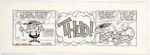 Al Kilgore Bullwinkle Daily Comic Strip Original Art dated 1-24-63 (McClure Newspaper Syndicate, 1963).... | Heritage