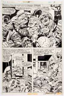 Jack Kirby and Frank Giacoia Captain America #201 Story Page 3 Original Art (Marvel, 1976).... | Heritage