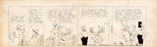 Frank King Gasoline Alley Daily Comic Strip Original Art dated 9-20-26 (Chicago Tribune, 1926). An old rancher - | Heritage