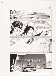 Neal Adams and Dick Giordano Batman: Stacked Cards [Book and Record Set] #PR27 Story Page 9 Original Art (Power Re... | Heritage