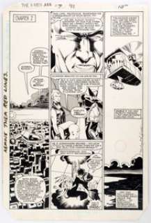 Michael Golden and Bob Wiacek X-Men Annual #7 Story Page 8 Original Art (Marvel, 1984).... | Heritage