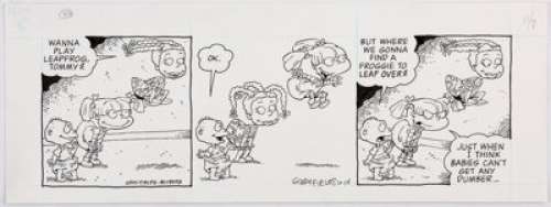 Gary Fields and Willie Blyberg Rugrats Daily Comic Strip Original Art dated 11-7-96 (Creators Syndicate, 1996)....