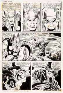 John Buscema and Joe Sinnott Thor #186 Story Page 9 Original Art (Marvel, 1971).... | Heritage
