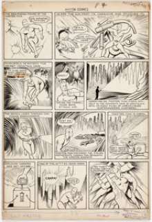 Newt Alfred Master Comics #4 Story Page 4 Original Art (Fawcett Comics, 1940). From the dawn of the superhero genre -- - | Heritage
