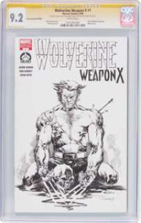 Tom Raney Wolverine Weapon X #1 Hero Initiative Edition Sketch Cover - Signature Series (Marvel, 2009) CGC NM- 9.2... | Heritage