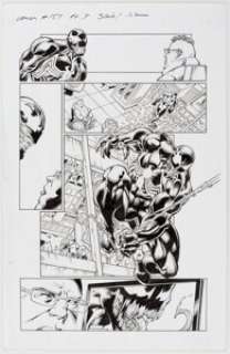 Mark Bagley and Scott Hanna Venom #157 Story Page 7 Original Art (Marvel, 2017).... | Heritage