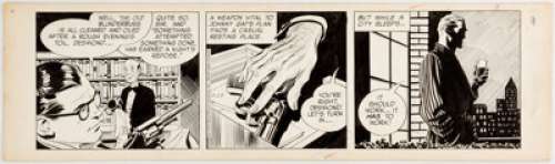 John Prentice Rip Kirby Daily Comic Strip Original Art dated 11-27-56 (King Features Syndicate, 1956)....