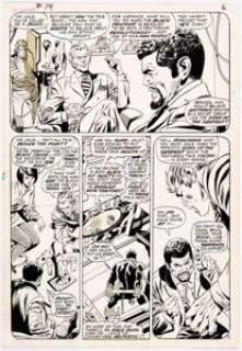 John Buscema and Tom Palmer The Avengers #74 Black Panther Story Page 5 Original Art (Marvel Comics, 1970).... | Heritage
