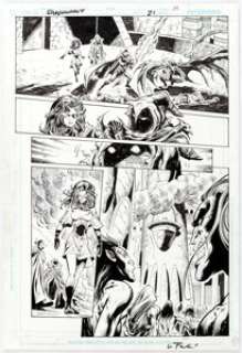 Tom Derenick and Wayne Faucher Shadowpact #21 Page 19 Original Art (DC, 2008)....