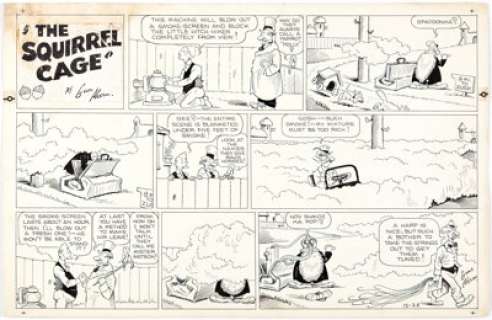 Gene Ahern The Squirrel Cage and Additional Artists/Pieces Daily-Sunday Comic Strips Original Art (1940s-50s).... (Total: 7 Items) | Heritage