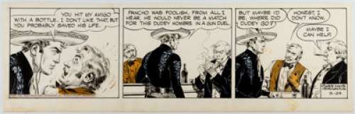 Jose Luis Salinas Cisco Kid Daily Comic Strip Original Art dated 3-24-53 (King Features Syndicate, 1953).... | Heritage