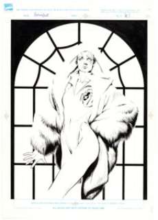  - Brian Stelfreeze Marvel Swimsuit Special #1 Black Widow Pin-Up Illustration and Color Production Origi... (Total: 2 Original Art)