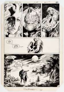  - Steve Bissette Saga of the Swamp Thing #24 Page 18 Original Art (DC, 1984)....