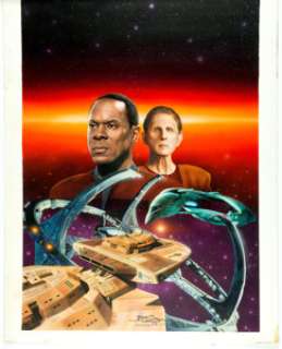 Keith Birdsong Star Trek: Deep Space Nine #4 "The Big Game" Paperback Novel Cover Painting Original Art (Pocket Bo... | Heritage