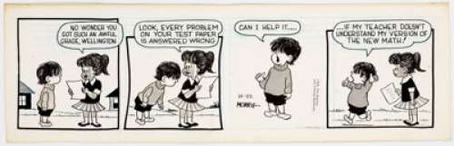  - Morrie Turner Wee Pals Daily Comic Strip Original Art dated 10-22-68 (Register & Tribune Syndicate, 1968)....