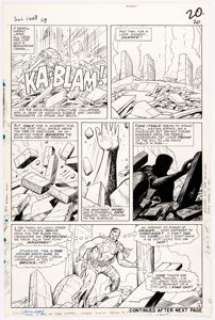 Dick Ayers and John Tartaglione Sgt. Fury and His Howling Commandos #29 Story Page 16 Original Art (Marvel, 1966).... | Heritage