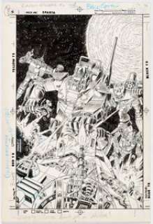  - Mike Manley and Murphy Anderson Robotech Defenders #2 Cover Original Art (DC, 1985)....