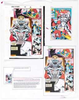  - Joe Rosas Uncanny X-Men #296 Story Page 5 Production Color Guide (Marvel, 1993)....