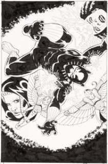 John Cassaday Black Panther #5 Variant Cover Original Art (Marvel, 2016).... | Heritage