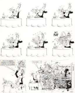 Don Martin MAD #126 Complete 1-Page Story "In an Italian Restaurant" Original Art (EC, 1969).... | Heritage