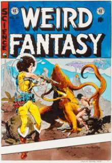 Marie Severin Weird Fantasy #21 Hand-Colored Cover Print Original Art (Russ Cochran, 1973).... | Heritage