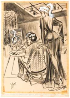 Bill Ward Joker #62 February-1959 Single Panel Gag Illustration Original Art (Humorama, 1959).... | Heritage