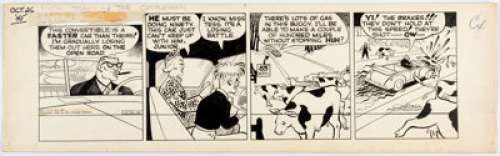 Chester Gould Dick Tracy Daily Comic Strip Original Art dated 10-26-45 (Chicago Tribune, 1945).... | Heritage