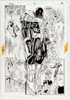 Chris Batista, Rich Faber, and Andrew Pepoy Steel #8 Story Page 21 Original Art (DC, 1994)....
