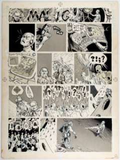 George Metzger Gothic Blimp Works "Mal-Ig" Page 8 Original Art (EVO, 1969). ...