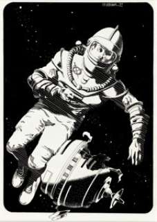 Vincent di Fate - Sci-Fi Astronaut Illustration Original Art (1983).... | Heritage