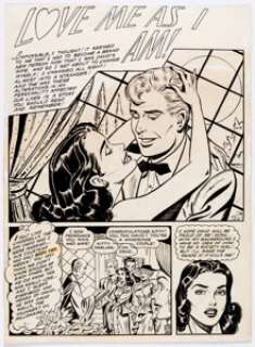 Romance Comic Artist - Complete 5-Page Story "Love Me As I Am!" Original Art Group of 5 (1957). The - | Heritage