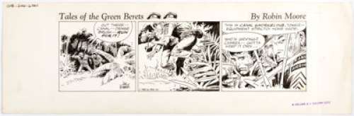 Joe Kubert Tales of the Green Berets Daily Comic Strip Original Art (Newspaper Enterprise Association, 1965). A - | Heritage