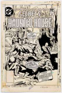 Rich Buckler and Bob Smith Secrets Of Haunted House #32 Cover Original Art (DC, 1981). The Destroyer of -